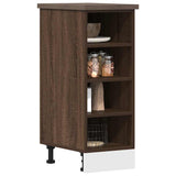 Bottom Cabinet Riga Brown Oak 30x44.5x81.5 cm Engineered Wood