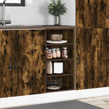 Bottom Cabinet Riga Smoked Oak 40x44.5x81.5 cm Engineered Wood