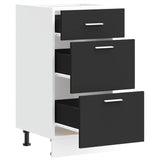 Bottom Cabinet Lyon Black 40x46x81.5 cm Engineered Wood