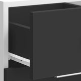 Bottom Cabinet Lyon Black 40x46x81.5 cm Engineered Wood