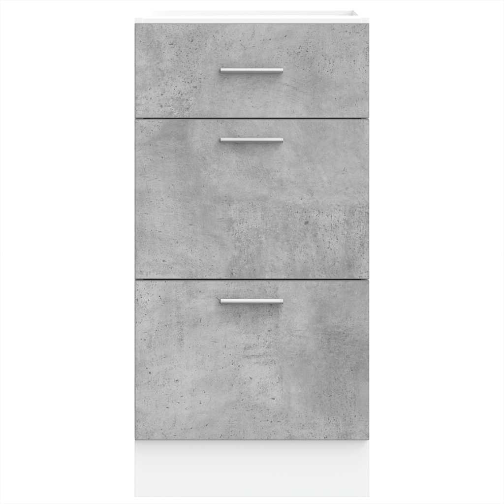 Bottom Cabinet Lyon Concrete Grey 40x46x81.5 cm Engineered Wood