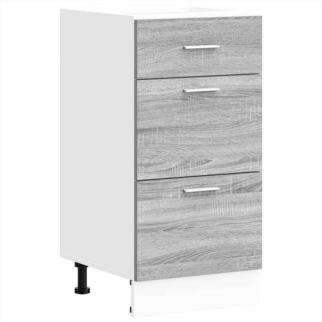 Bottom Cabinet Lyon Grey Sonoma 40x46x81.5 cm Engineered Wood