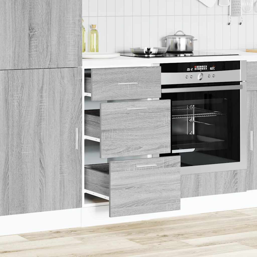 Bottom Cabinet Lyon Grey Sonoma 40x46x81.5 cm Engineered Wood