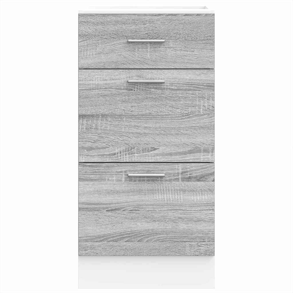 Bottom Cabinet Lyon Grey Sonoma 40x46x81.5 cm Engineered Wood