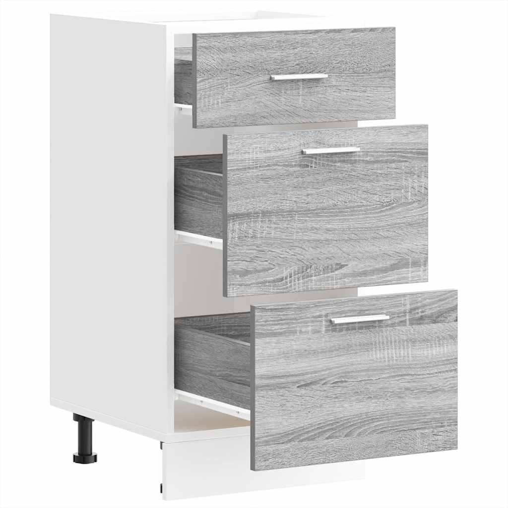 Bottom Cabinet Lyon Grey Sonoma 40x46x81.5 cm Engineered Wood