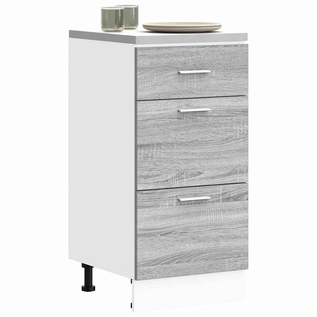 Bottom Cabinet Lyon Grey Sonoma 40x46x81.5 cm Engineered Wood