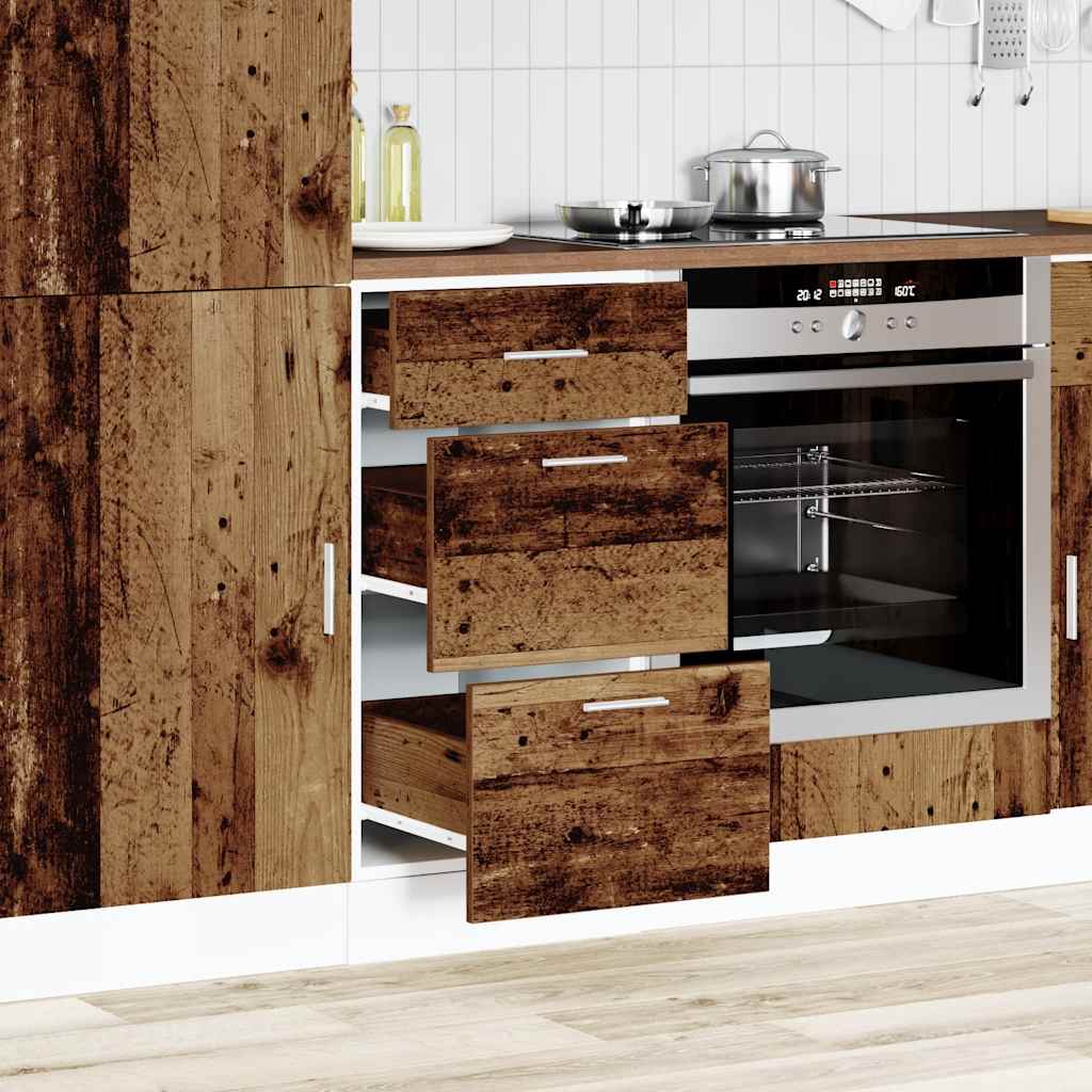 Bottom Cabinet Lyon Old Wood 40x46x81.5 cm Engineered Wood