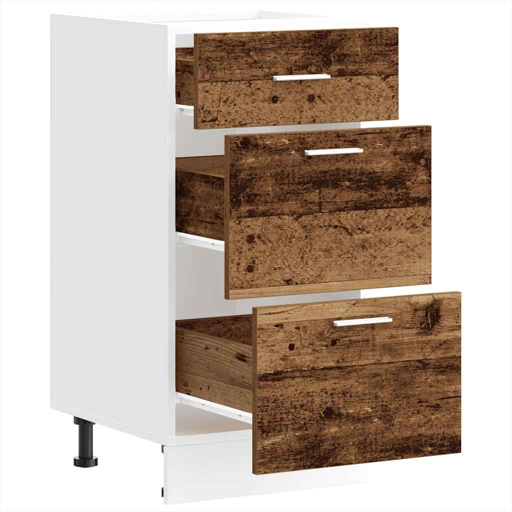 Bottom Cabinet Lyon Old Wood 40x46x81.5 cm Engineered Wood