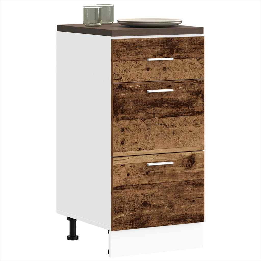 Bottom Cabinet Lyon Old Wood 40x46x81.5 cm Engineered Wood