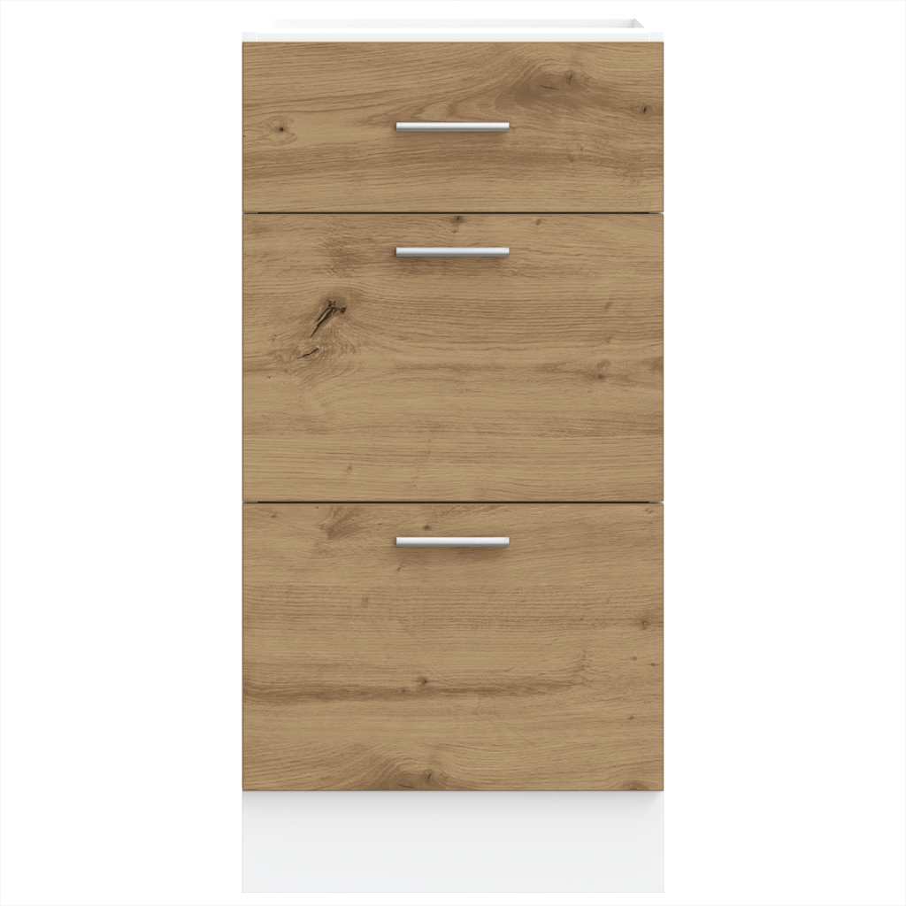 Bottom Cabinet Lyon Artisan Oak 40x46x81.5 cm Engineered Wood