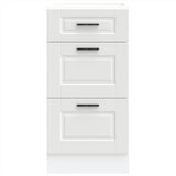 Kitchen Base Cabinet Porto White Engineered Wood