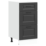 Kitchen Base Cabinet Porto Black Engineered Wood