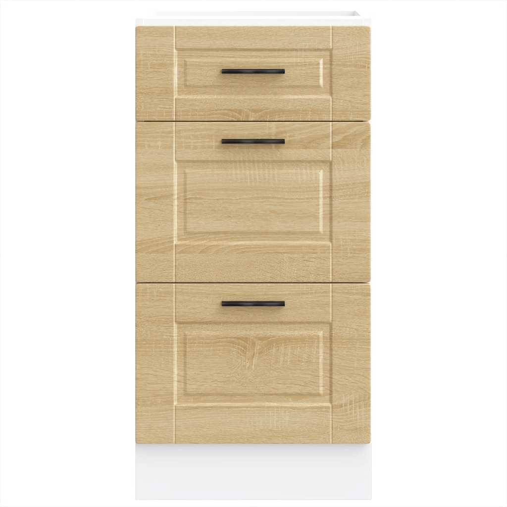 Kitchen Base Cabinet Porto Sonoma Oak Engineered Wood