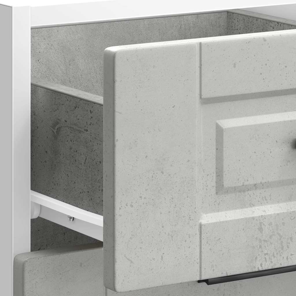 Kitchen Base Cabinet Porto Concrete Grey Engineered Wood