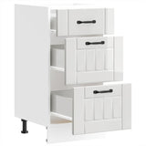 Kitchen Base Cabinet Lucca High Gloss White Engineered Wood