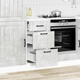 Kitchen Base Cabinet Lucca Concrete Grey Engineered Wood