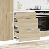 Kitchen Base Cabinet Lyon Sonoma Oak Engineered Wood