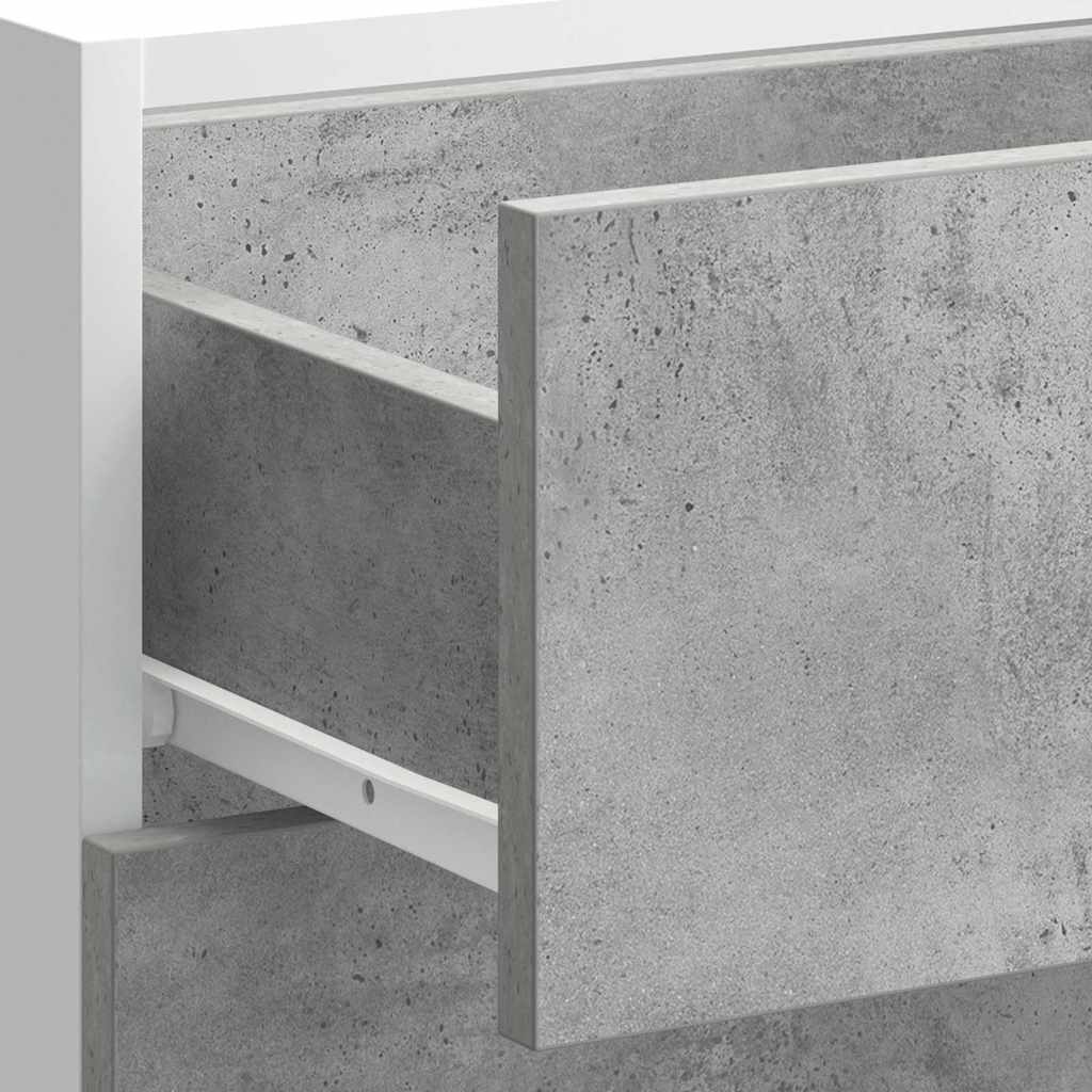 Kitchen Base Cabinet Lyon Concrete Grey Engineered Wood