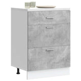 Kitchen Base Cabinet Lyon Concrete Grey Engineered Wood