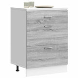 Kitchen Base Cabinet Lyon Grey Sonoma Engineered Wood