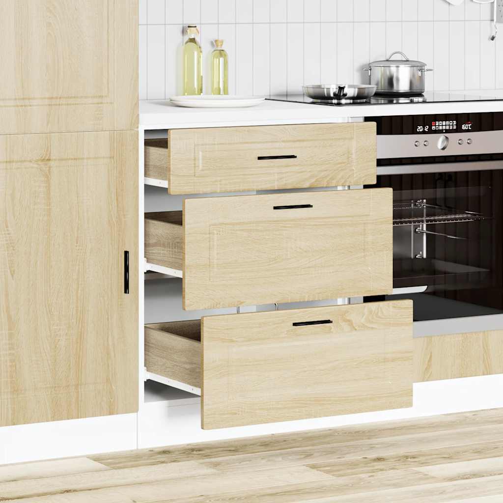 Kitchen Base Cabinet Porto Sonoma Oak Engineered Wood