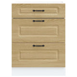 Kitchen Base Cabinet Kalmar Sonoma Oak Engineered Wood