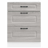 Kitchen Base Cabinet Kalmar Grey Sonoma Engineered Wood