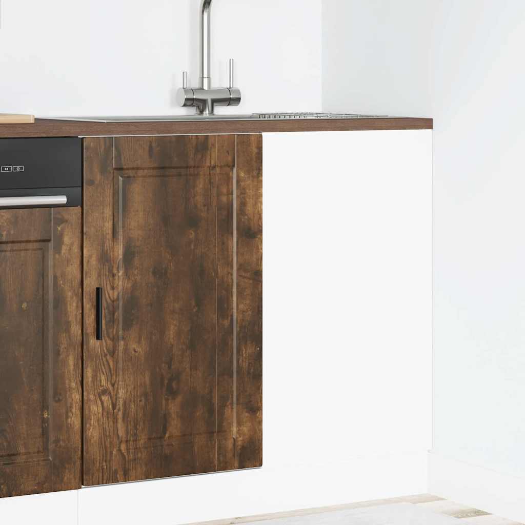 Kitchen Base Cabinet Porto Smoked Oak Engineered Wood