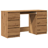 Writing Desk Artisan Oak 140x50x77 cm Engineered Wood