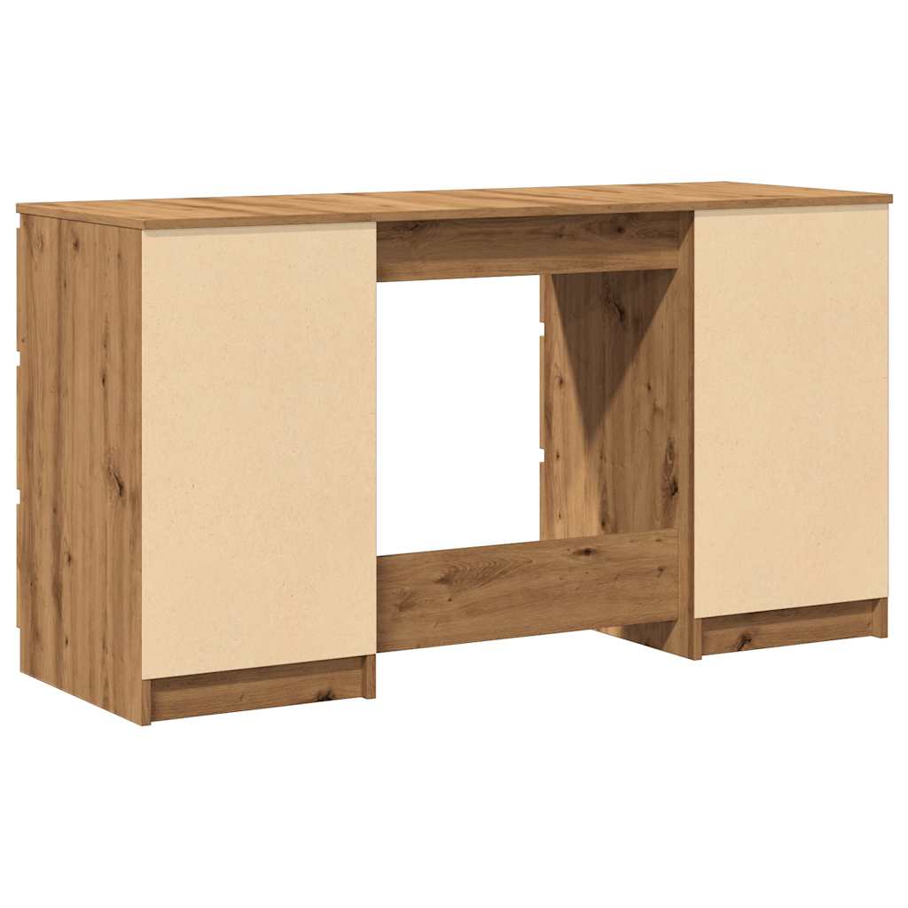 Writing Desk Artisan Oak 140x50x77 cm Engineered Wood