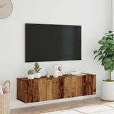 Wall Mounted TV Cabinet Old Wood 120x30x30 cm Engineered Wood