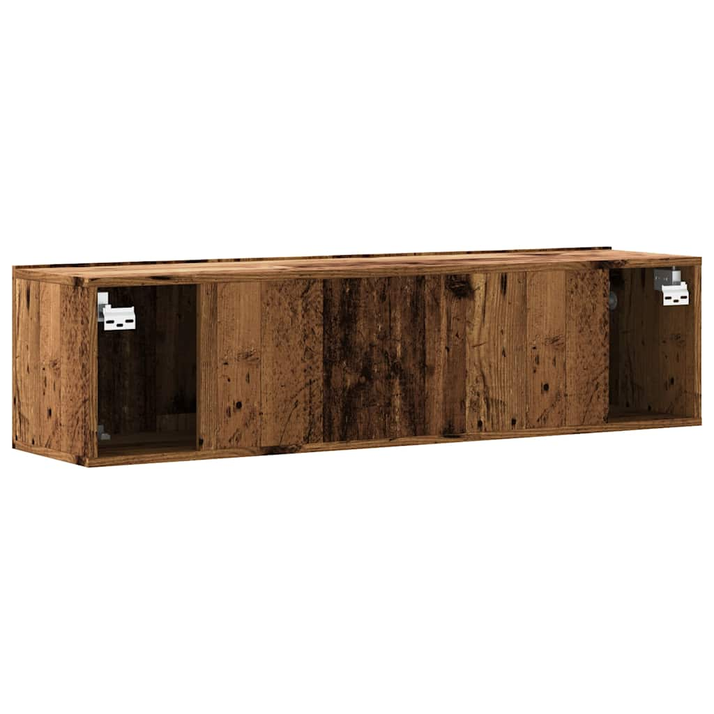 Wall Mounted TV Cabinet Old Wood 120x30x30 cm Engineered Wood