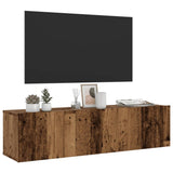 Wall Mounted TV Cabinet Old Wood 120x30x30 cm Engineered Wood