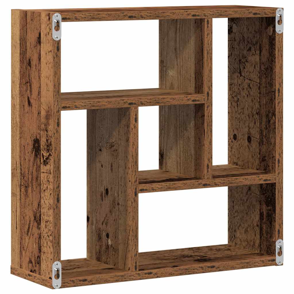 Wall Shelf Old Wood 45x16x45 cm Engineered Wood