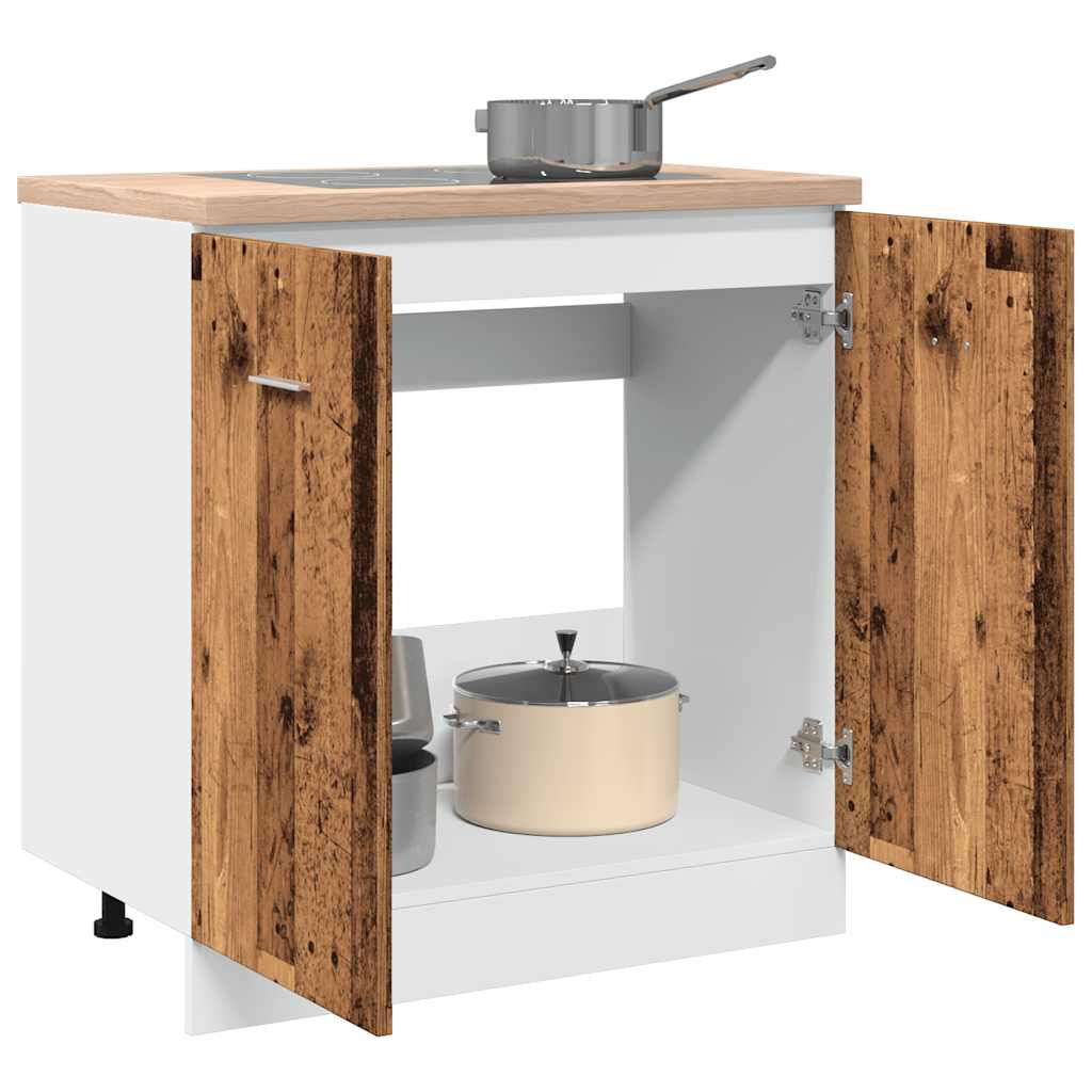 Sink Bottom Cabinet Lyon Old Wood 80x46x81.5 cm Engineered Wood