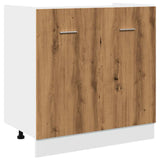 Sink Bottom Cabinet Lyon Artisan Oak 80x46x81.5 cm Engineered Wood