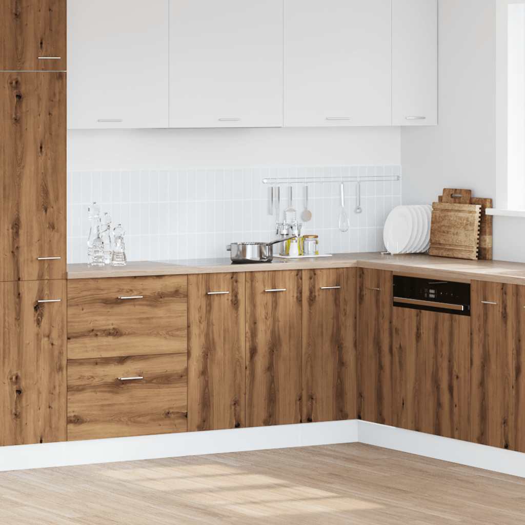 Sink Bottom Cabinet Lyon Artisan Oak 80x46x81.5 cm Engineered Wood