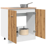 Sink Bottom Cabinet Lyon Artisan Oak 80x46x81.5 cm Engineered Wood