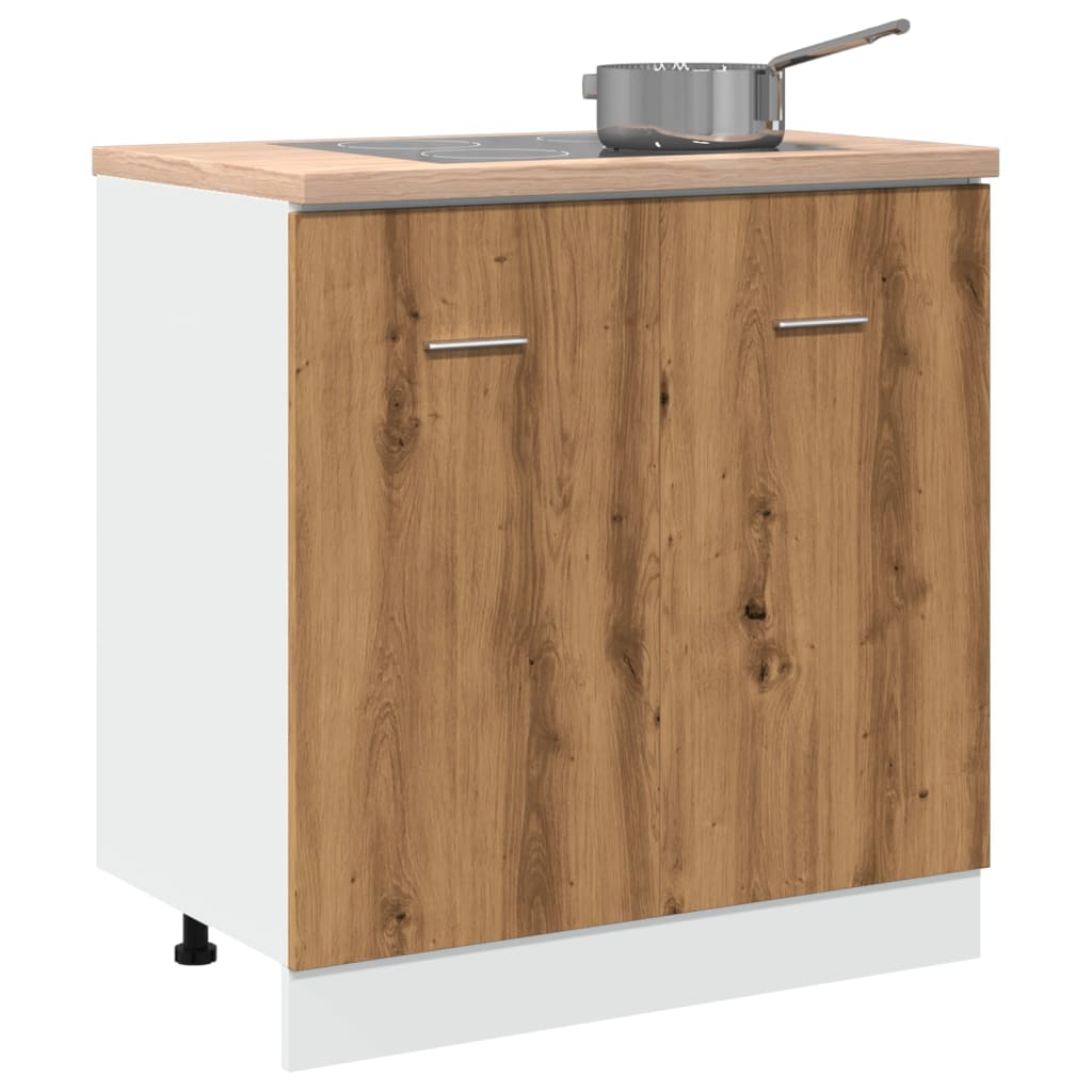 Sink Bottom Cabinet Lyon Artisan Oak 80x46x81.5 cm Engineered Wood