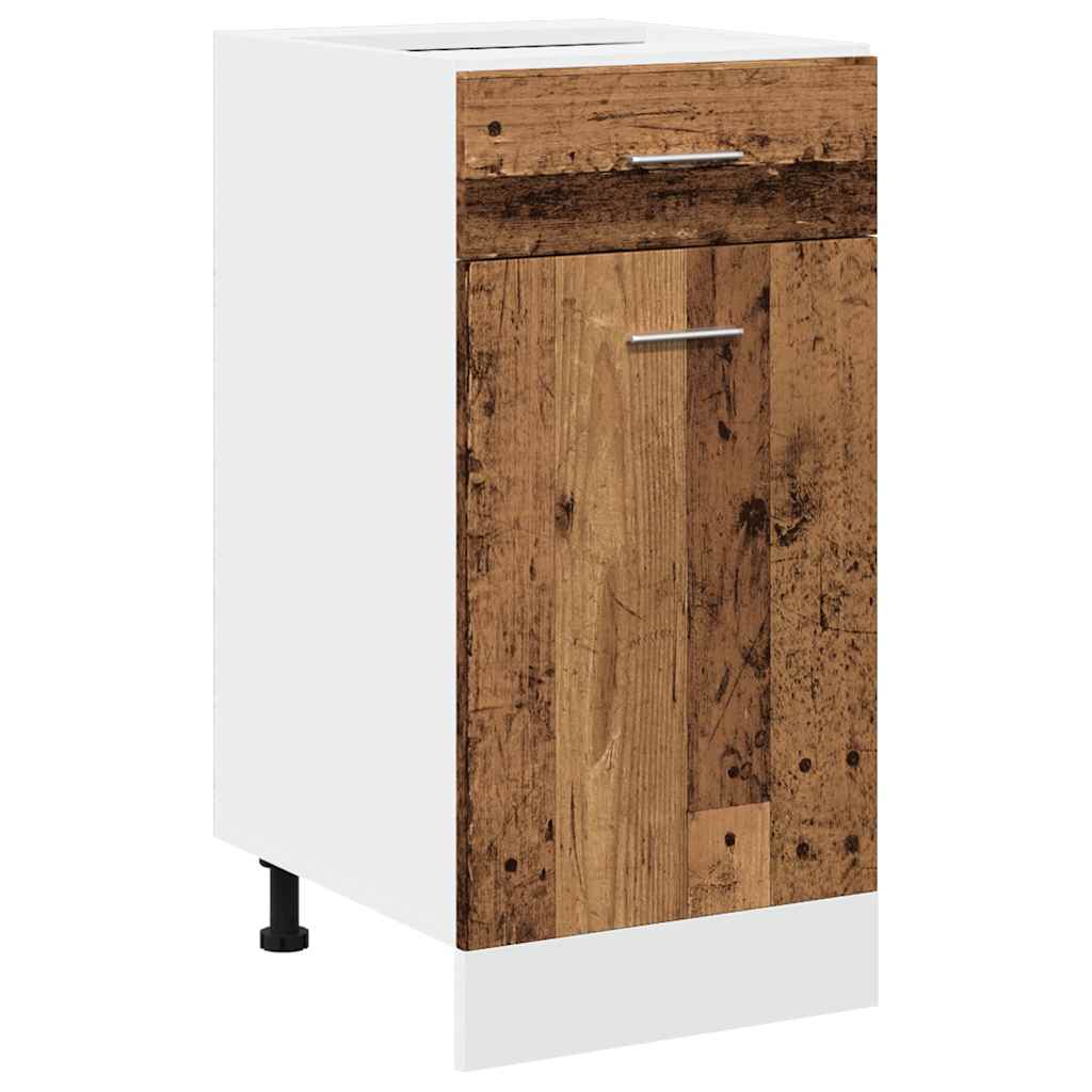 Drawer Bottom Cabinet Lyon Old Wood 40x46x81.5 cm Engineered Wood