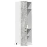 Refrigerator Cabinet Lyon Concrete Grey 60x57x207 cm Engineered Wood