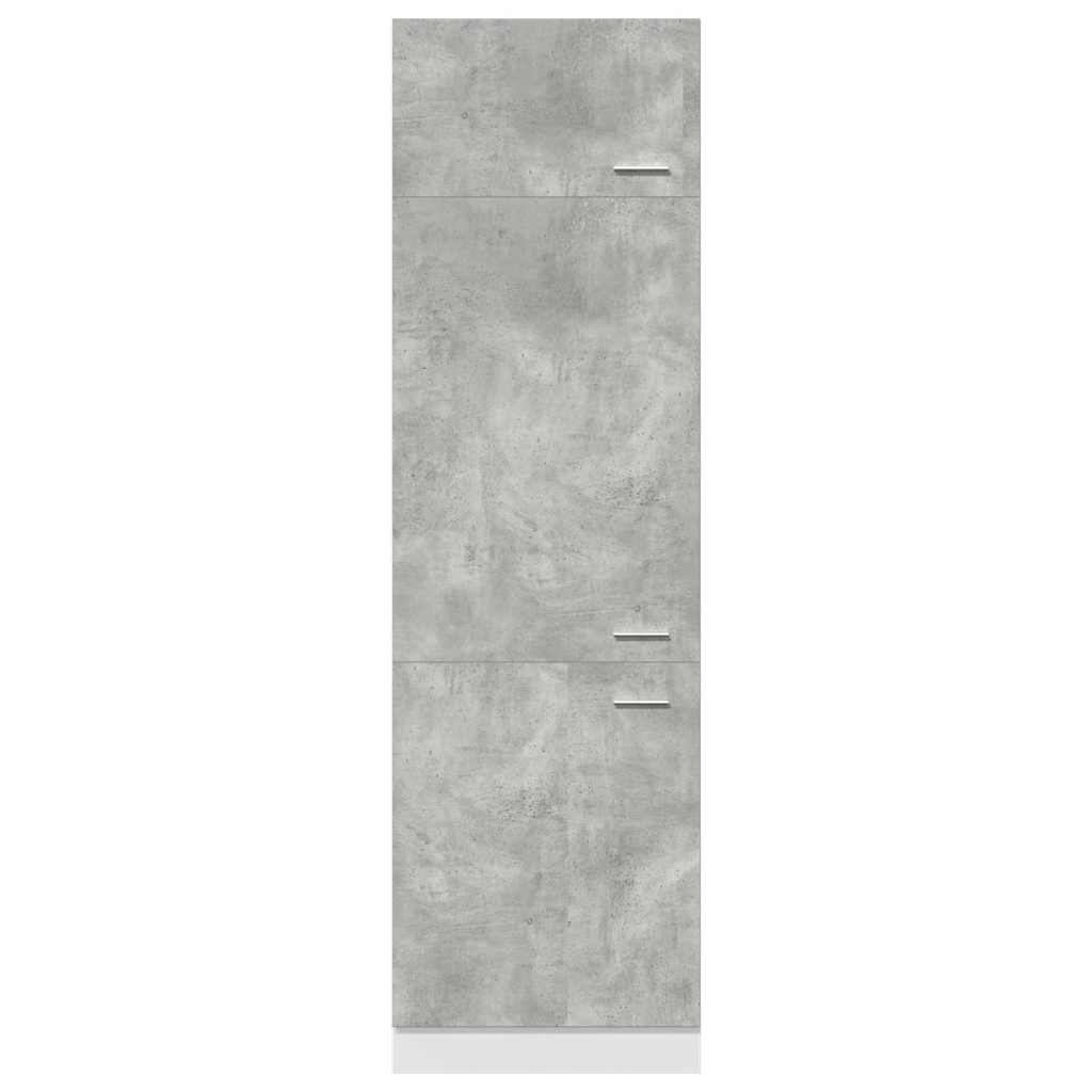 Refrigerator Cabinet Lyon Concrete Grey 60x57x207 cm Engineered Wood