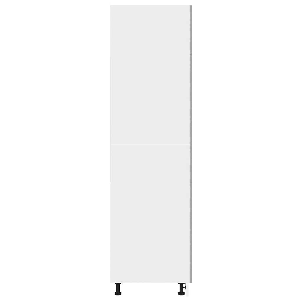 Refrigerator Cabinet Lyon Concrete Grey 60x57x207 cm Engineered Wood