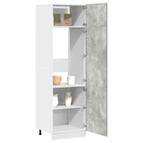 Refrigerator Cabinet Lyon Concrete Grey 60x57x207 cm Engineered Wood