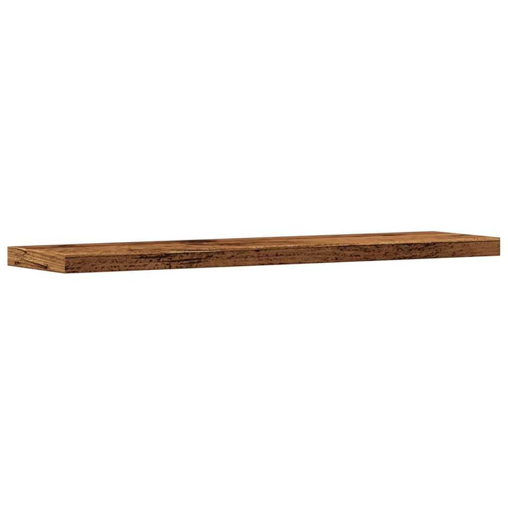 Wall Shelves 4 pcs Old Wood 40x10x1.5 cm Engineered Wood