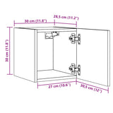 Wall Mounted TV Cabinet Old Wood 30.5x30x30 cm