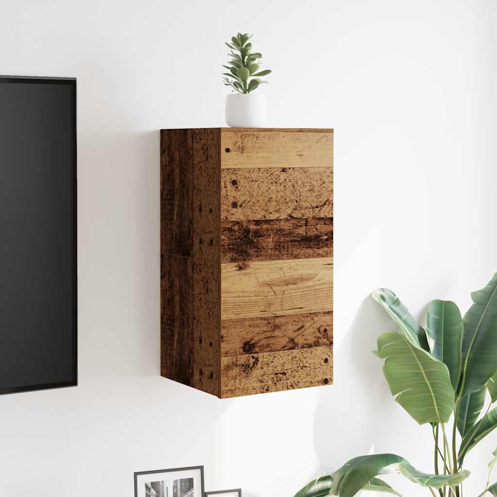 Wall Mounted TV Cabinet 2 pcs Old Wood 30.5x30x30 cm