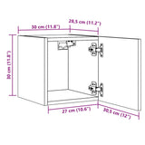 Wall Mounted TV Cabinet 2 pcs Artisan Oak 30.5x30x30 cm