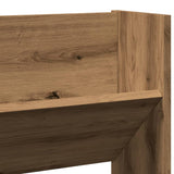 Wall Shoe Cabinet Artisan Oak 80x18x90 cm Engineered Wood