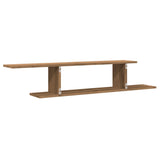 Wall-Mounted TV Shelf Artisan Oak 125x18x23 cm Engineered Wood